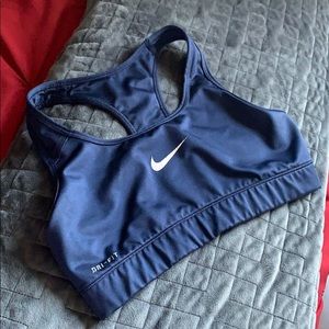 Blue Nike Dri-Fit Sports Bra